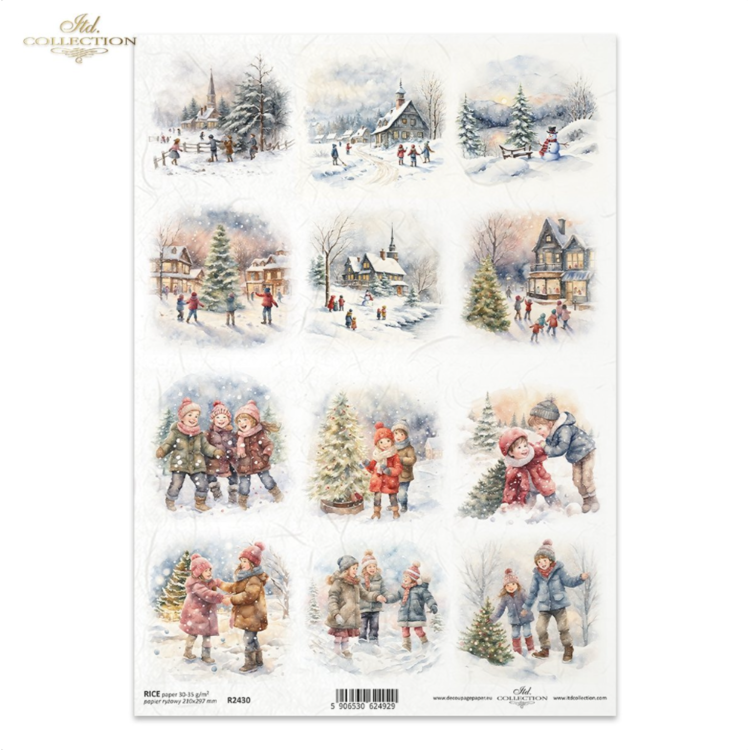 243002 HÂRTIE DE OREZ DECOUPAGE COLECTIA ITD A4 - R2430 - Imagine 1