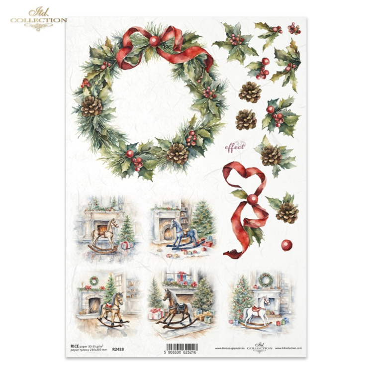 243800 COLECTIA ITD HARTIE DE OREZ DECOUPAGE A4 - R2438 - Imagine 1