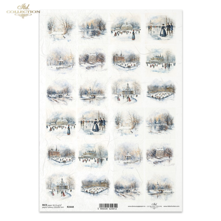 244800 HÂRTIE DE OREZ DECOUPAGE COLECTIE ITD A4 - R2448 - Imagine 1