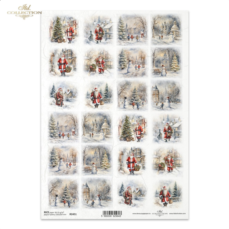 245100 HÂRTIE DE OREZ DECOUPAGE COLECTIA ITD A4 - R2451 - Imagine 1