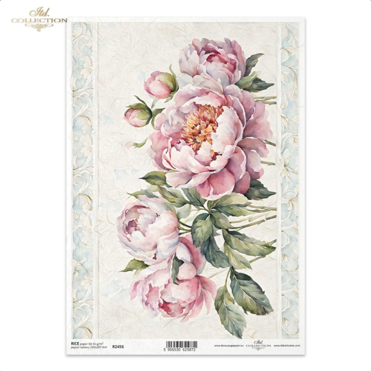 245600 HÂRTIE DE OREZ DECOUPAGE COLECTIE ITD A4 - R2456 - Imagine 1