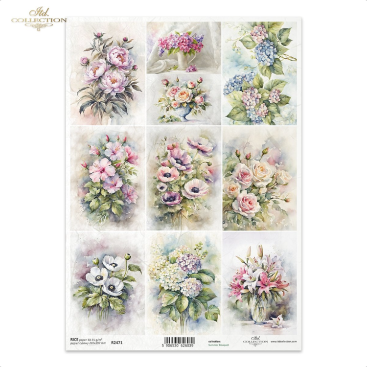 247100 HÂRTIE DE OREZ DECOUPAGE COLECTIA ITD A4 - R2471 - Imagine 1