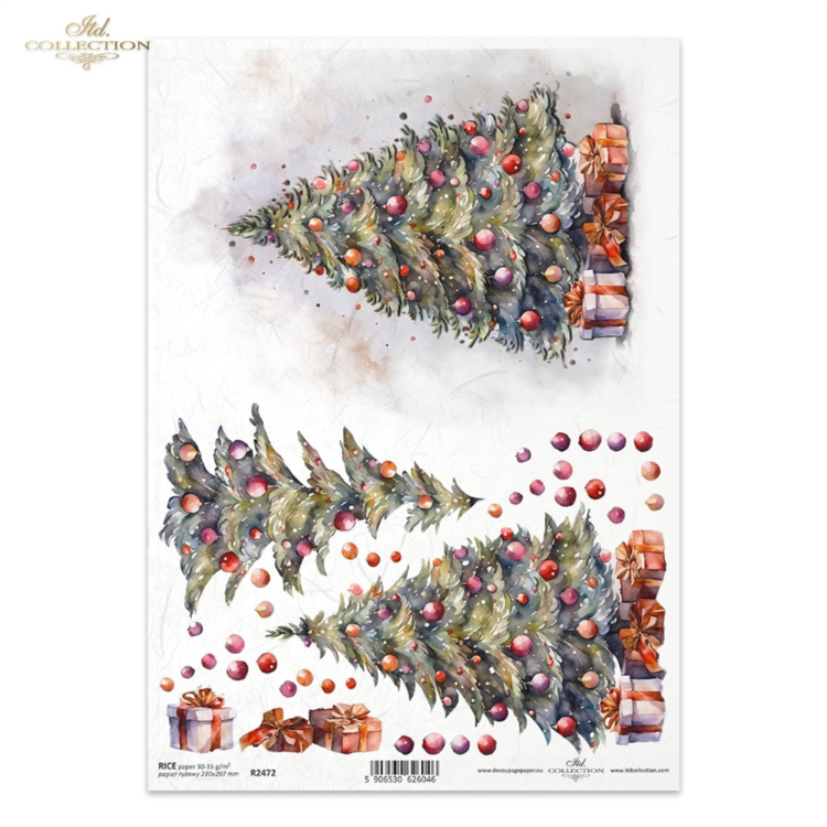 247200 HÂRTIE DE OREZ DECOUPAGE COLECTIA ITD A4 - R2472 - Imagine 1