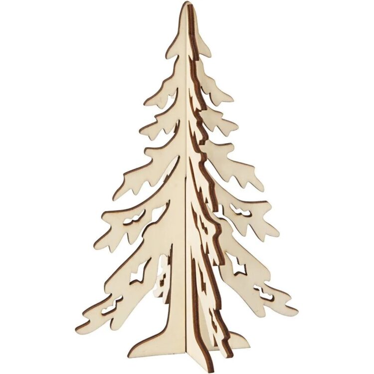 FIGURINĂ DIN LEMN CREATIV ARBORE H:20 CM, L:13 CM - 56169 - Imagine 2