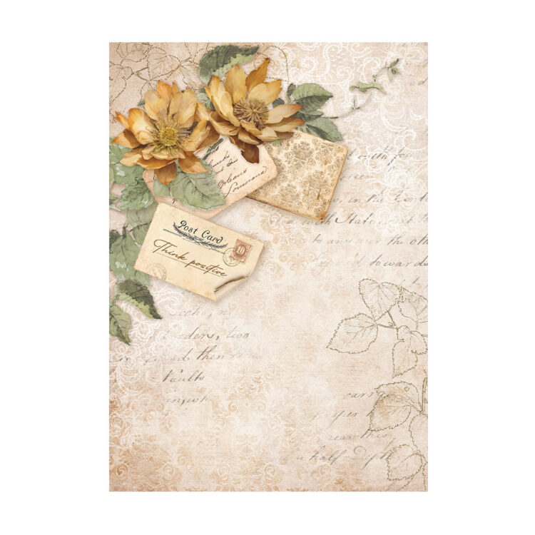 DFSAK6029_1A HÂRTIE DE DECOUPAGE STAMPERIA ARMONIE DE AUR 8 BUC. A6 DFSAK6029 - Imagine 1