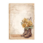 HÂRTIE DE DECOUPAGE STAMPERIA ARMONIE DE AUR 8 BUC. A6 DFSAK6029 - Imagine 4