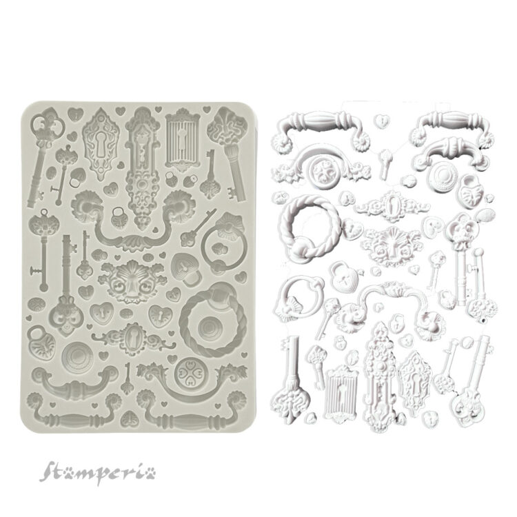 STAMPERIA GOLDEN HARMONY MATRIȚĂ DIN SILICON KACMA537 - Imagine 2