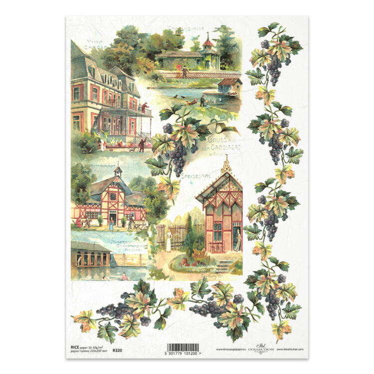 COLECTIA ITD DECOUPAGE HARTIE DE OREZ A4 - R0320 - Imagine 1