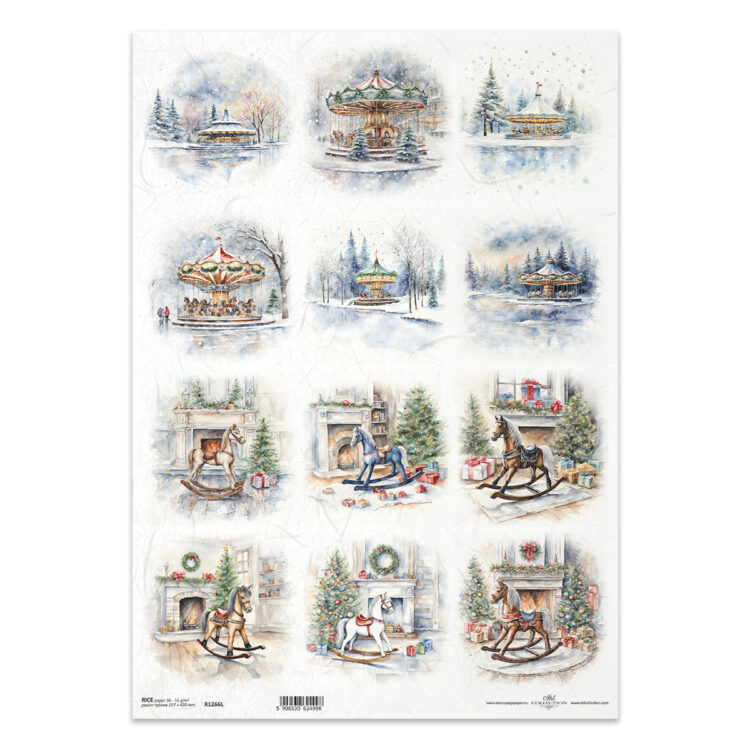HÂRTIE DE OREZ DECOUPAGE COLECTIA ITD A3 - R1266L - Imagine 1