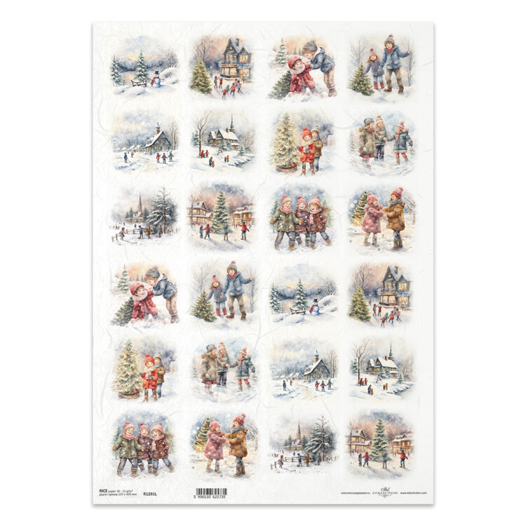 HÂRTIE DE OREZ DECOUPAGE COLECTIE ITD A3 - R1291L - Imagine 1
