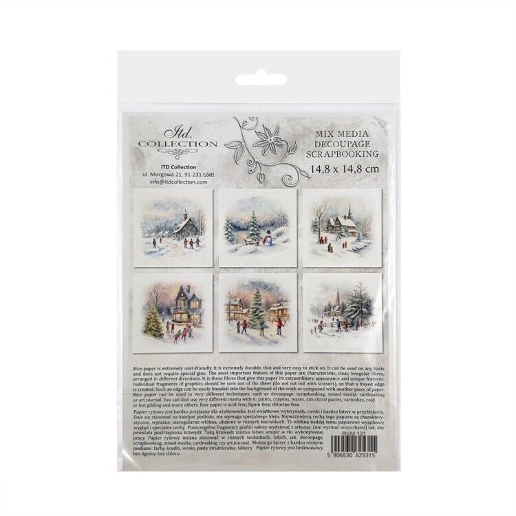 COLECȚIA ITD MINI HÂRTIE DE OREZ K-CT 6 BUC 14.8X14.8CM - RSM131 - Imagine 16