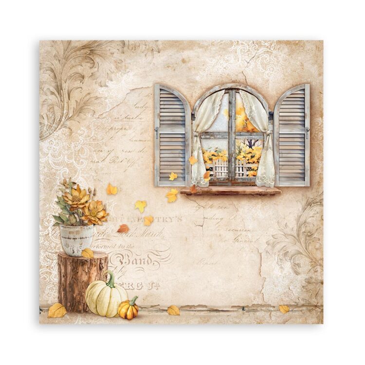 STAMPERIA GOLDEN HARMONY BLOC 30.5/30.5 CM - SBBXLB17 - Imagine 11