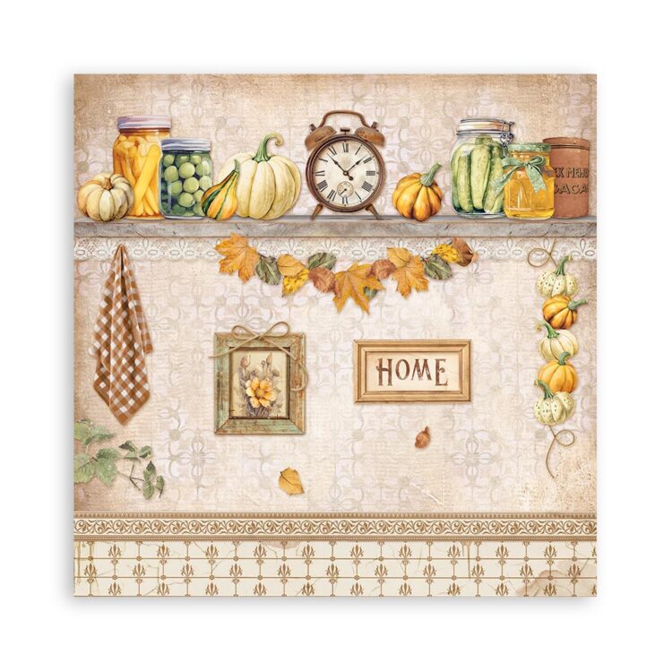 STAMPERIA GOLDEN HARMONY BLOC 30.5/30.5 CM - SBBXLB17 - Imagine 7