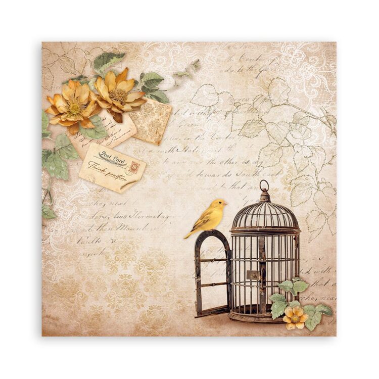 STAMPERIA GOLDEN HARMONY BLOC 30.5/30.5 CM - SBBXLB17 - Imagine 9