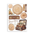 STAMPERIA GOLDEN HARMONY WASHI PAD 8 COLI A5 -SBW11 - Imagine 6
