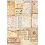 HÂRTIE DE OREZ STAMPERIA DECOUPAGE A4 - DFSA4947