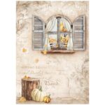 HÂRTIE DE OREZ STAMPERIA DECOUPAGE A4 - DFSA4949