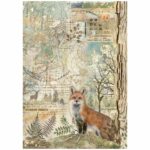 HÂRTIE DE OREZ STAMPERIA FOREST DECOUPAGE A4 - DFSA4951