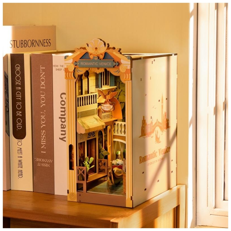 ROBOTIME 3D PUZZLE DIN LEMN ROMANTIC VENEȚIA 110 PIESE TGB08 - Imagine 3