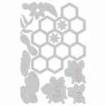 MATRIȚE DE TĂIERE SIZZIX THINLITS - BEE EHE - Imagine 3