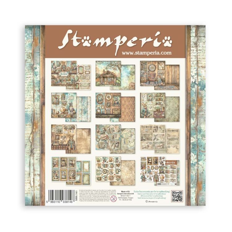 BLOC DE HÂRTIE STAMPERIA ALTEREGO 30.5/30.5 CM - SBBL161 - Imagine 34