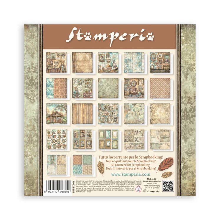 STAMPERIA ALTEREGO BLOC 20.3/20.3 CM -SBBSXB06 - Imagine 24