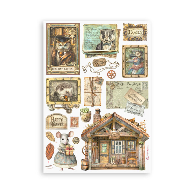 STAMPERIA ALTEREGO WASHI PAD 8 COLI A5 -SBW12 - Imagine 5