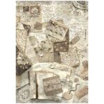 HÂRTIE DE OREZ DECOUPAGE DIN DANTELĂ VECHE STAMPERIA A4 - DFSA4963