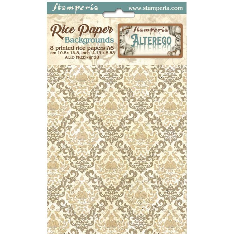 HÂRTIE DE DECOUPAGE STAMPERIA ALTEREGO 8 BUC. A6 DFSAK6031 - Imagine 10