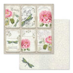 HÂRTIE BLOC STAMPERIA LETTERS & FLOWERS 30.5/30.5CM-SBBL22 - Imagine 3