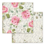 HÂRTIE BLOC STAMPERIA LETTERS & FLOWERS 30.5/30.5CM-SBBL22 - Imagine 11