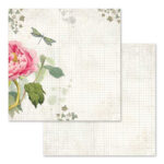 HÂRTIE BLOC STAMPERIA LETTERS & FLOWERS 30.5/30.5CM-SBBL22 - Imagine 8
