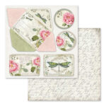 HÂRTIE BLOC STAMPERIA LETTERS & FLOWERS 30.5/30.5CM-SBBL22 - Imagine 6