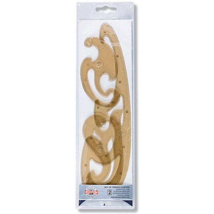 075005 KOH-I-NOOR CURBE TRANSPARENTE 3 BUC. KIT - Imagine 1