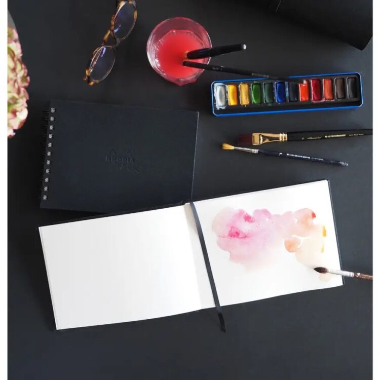 RHODIA TOUCH CAIET DE SCHIȚE ACUARELĂ SATIN 21/21CM300GR20L - Imagine 2