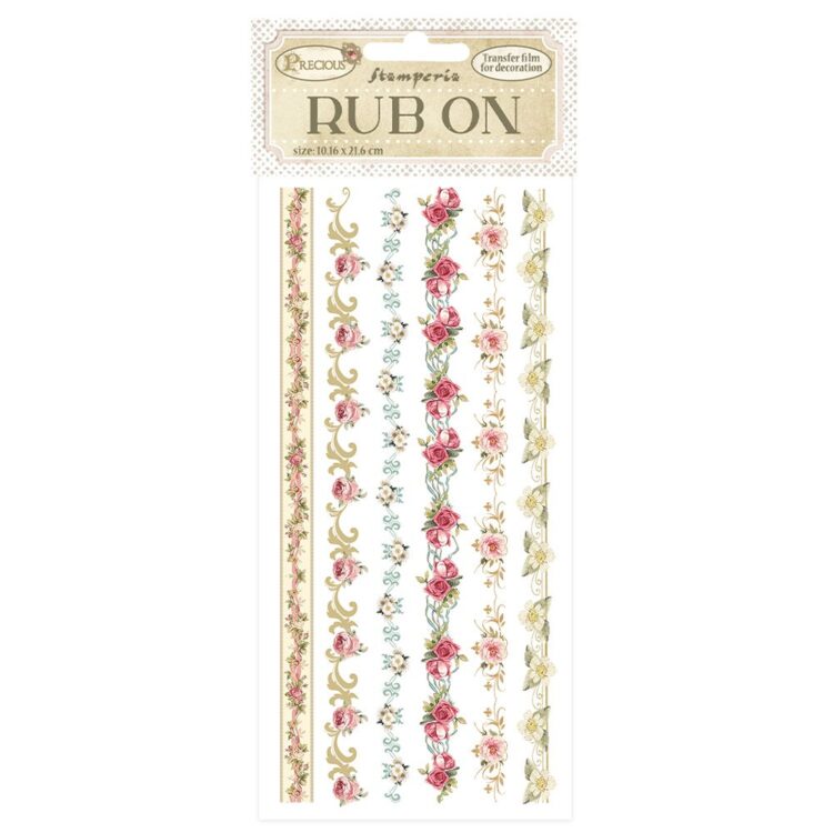 STAMPERIA PRECIOUS STICKERS FREC ON 10.16/21.6CM - DFLRB60 - Imagine 1