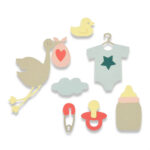 SIZZIX THINLITS CUT PUNCHES - NEW BABY