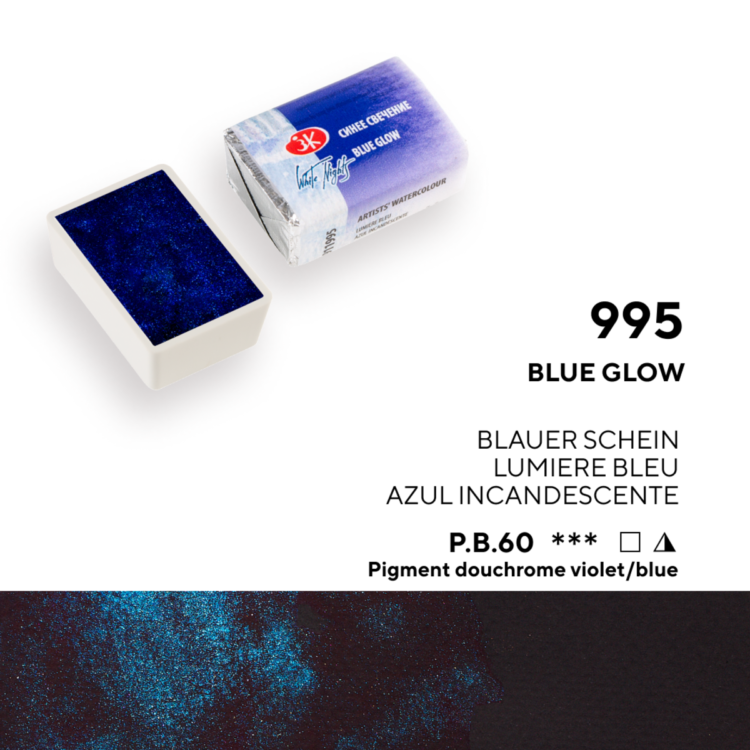 911995 VOPSEA ACUARELĂ LENINGRAD 2,5 ML. -STRĂLUCIRE ALBASTRĂ - Imagine 1