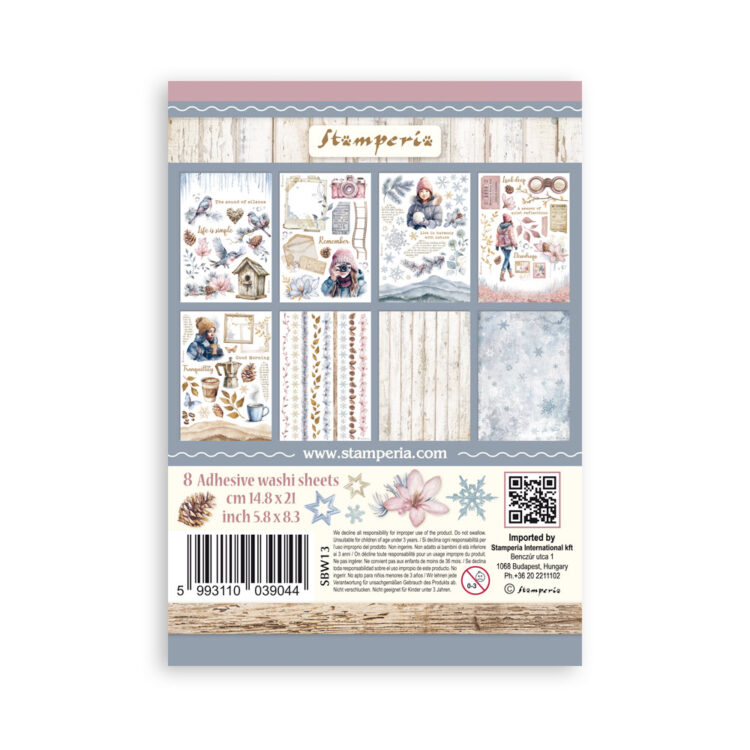STAMPERIA DEWDROPS WASHI PAD 8 COLI A5 -SBW13 - Imagine 9