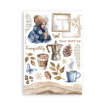 STAMPERIA DEWDROPS WASHI PAD 8 COLI A5 -SBW13 - Imagine 5