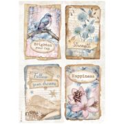 HÂRTIE DE OREZ STAMPERIA DEWDROPS DECOUPAGE A4 - DFSA4969