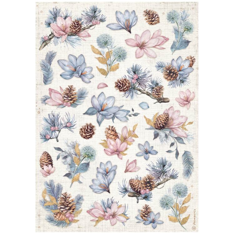 full_DFSA4974_1 HÂRTIE DE OREZ STAMPERIA DEWDROPS DECOUPAGE A4 - DFSA4974 - Imagine 1