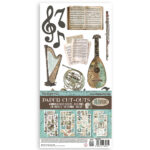 DECUPAJE DE HÂRTIE MUZICALĂ STAMPERIA DOUBLE FACE - SBBCT05