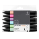 W&N PROMARKER SET DE 6 CULORI TONURI PASTELATE