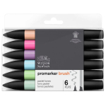 W&N PROMARKER SET DE 6 CULORI TONURI PASTELATE