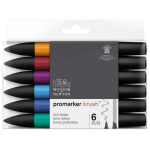 W&N PROMARKER SET DE 6 CULORI TONURI BOGATE