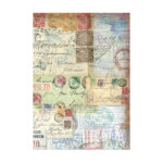 STAMPERIA ART OF TRAVELLIN HÂRTIE DECOUPAGE 8 BUC A6 DFSAK6035 - Imagine 2