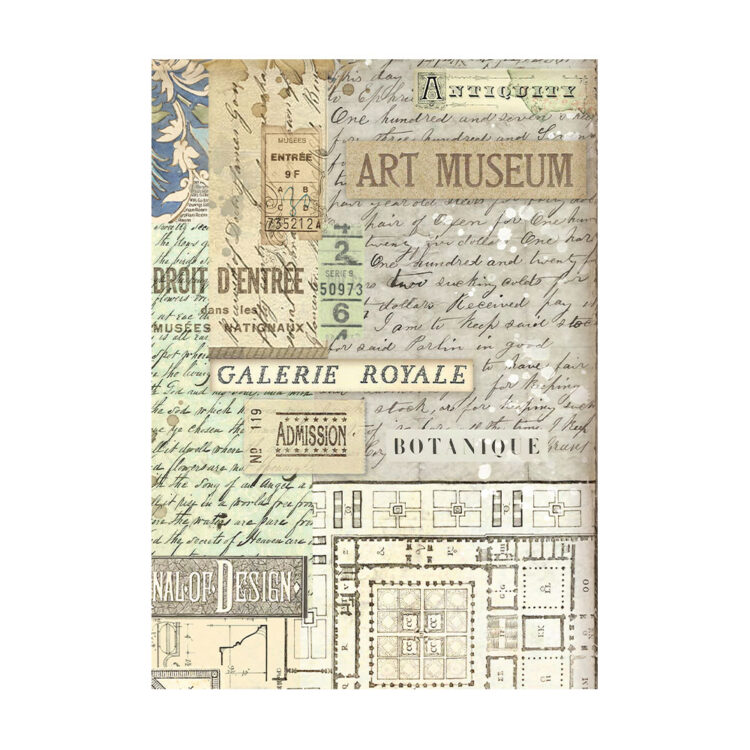 STAMPERIA ART OF TRAVELLIN HÂRTIE DECOUPAGE 8 BUC A6 DFSAK6035 - Imagine 9