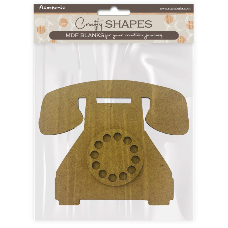 TELEFON STAMPERIA GOLDEN HARMONY MDF ELEMENTS - KLSM24 - Imagine 1