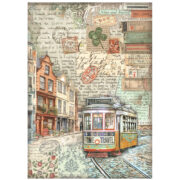 STAMPERIA ART OF TRAVELLDECOUPAGE HÂRTIE DE OREZ A4-DFSA4975